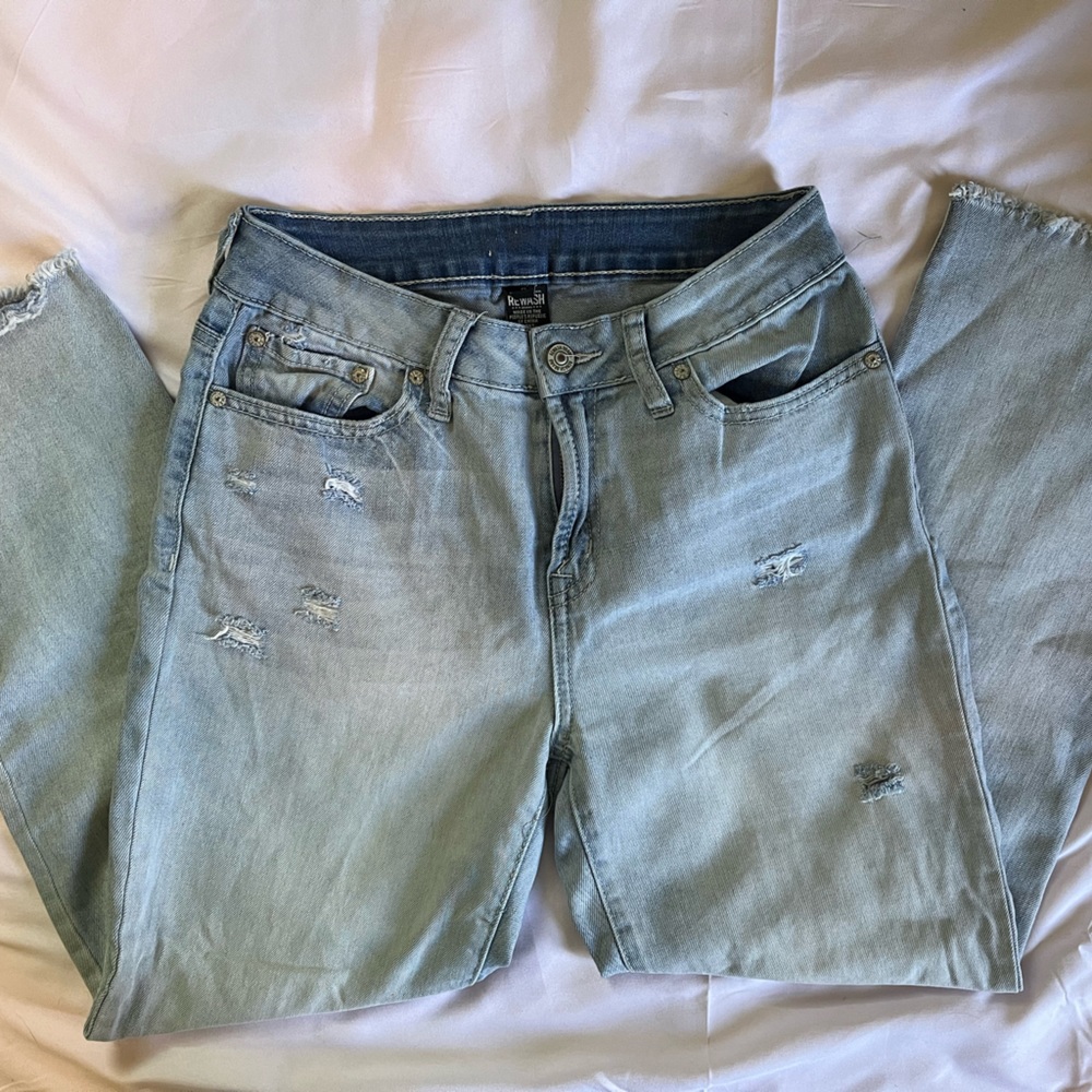 Distressed Mom Jeans